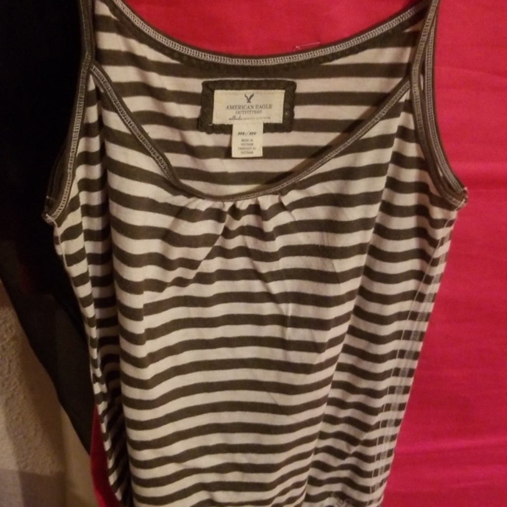 Tank top with band around the bottom